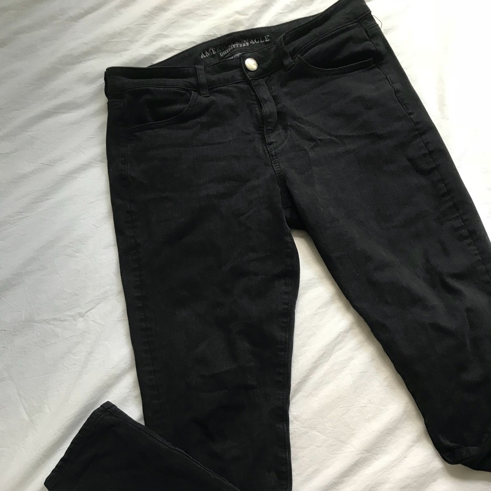 American eagle black denim jeans